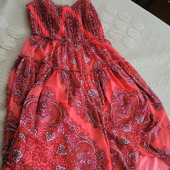 Banana Republic Dresses & Skirts - Banana Republic coral Paisley dress size 8